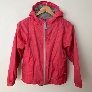 L.L. Bean Hooded Fleece Lined Windbreaker Jacket